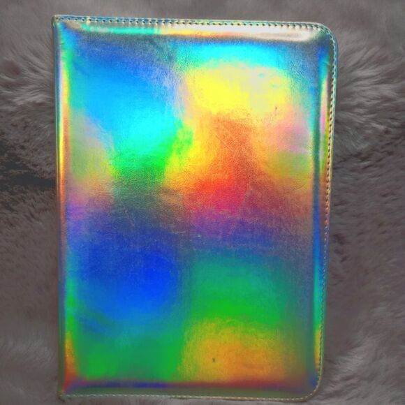 Graphique zippered to do task notebook planner in holographic silver - Picture 1 of 4